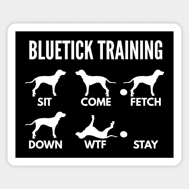 Bluetick Coonhound Training Bluetick Tricks Sticker by DoggyStyles